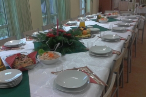 stół świąteczny Bożonarodzeniowy