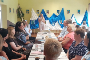 Pani Joanna Górna wita gości