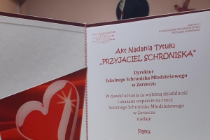 Dyplom i Statuetka Przyjaciel Schroniska