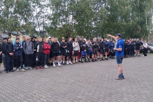 zbiórka przed wyjściem w góry